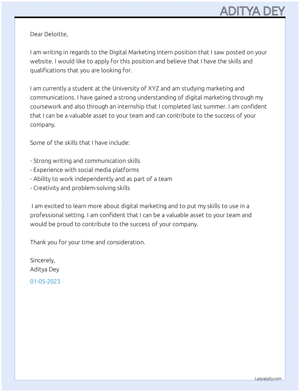 41897 cover letter structure