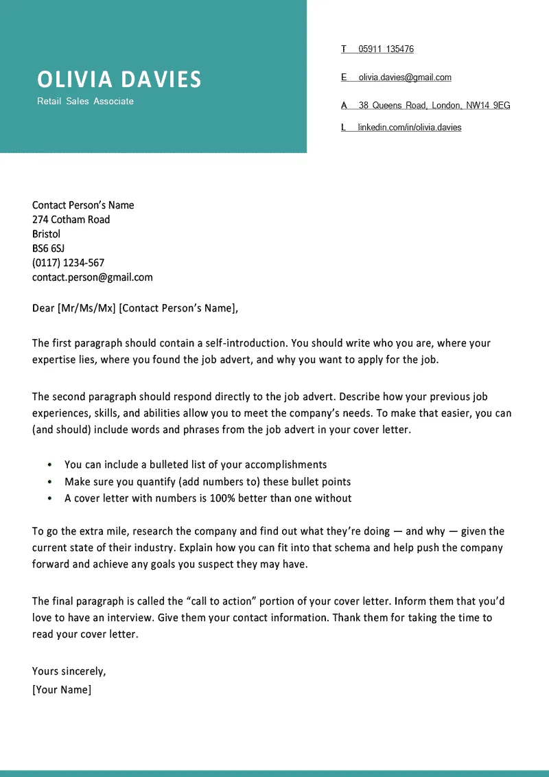 41898 uk cover letter template mistakes