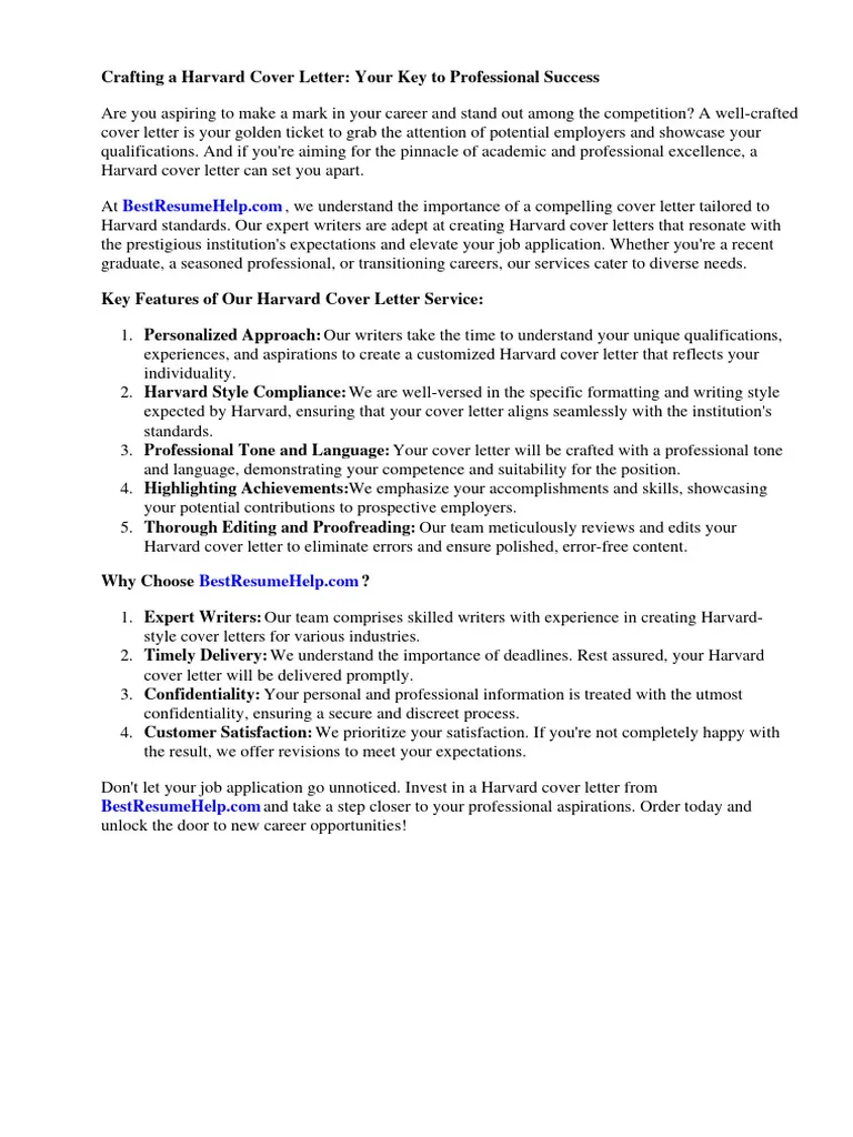 41902 harvard law cover letter writing