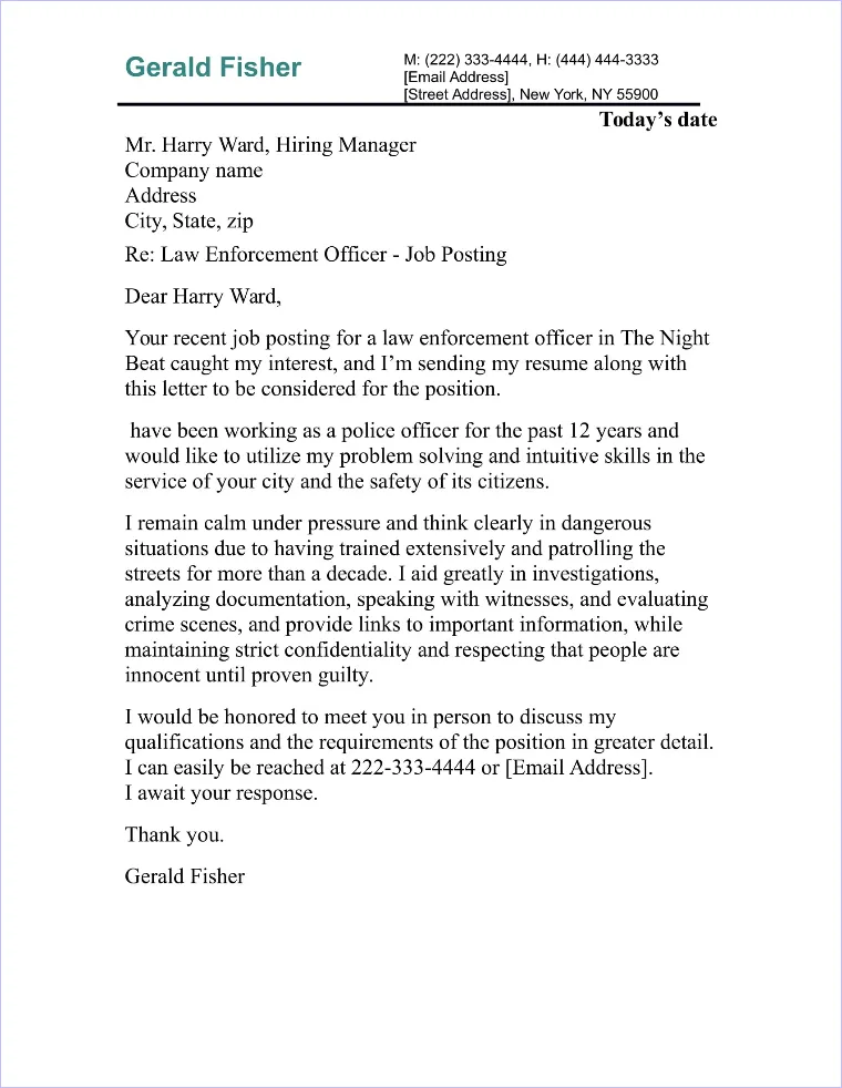 41908 header information cover letter