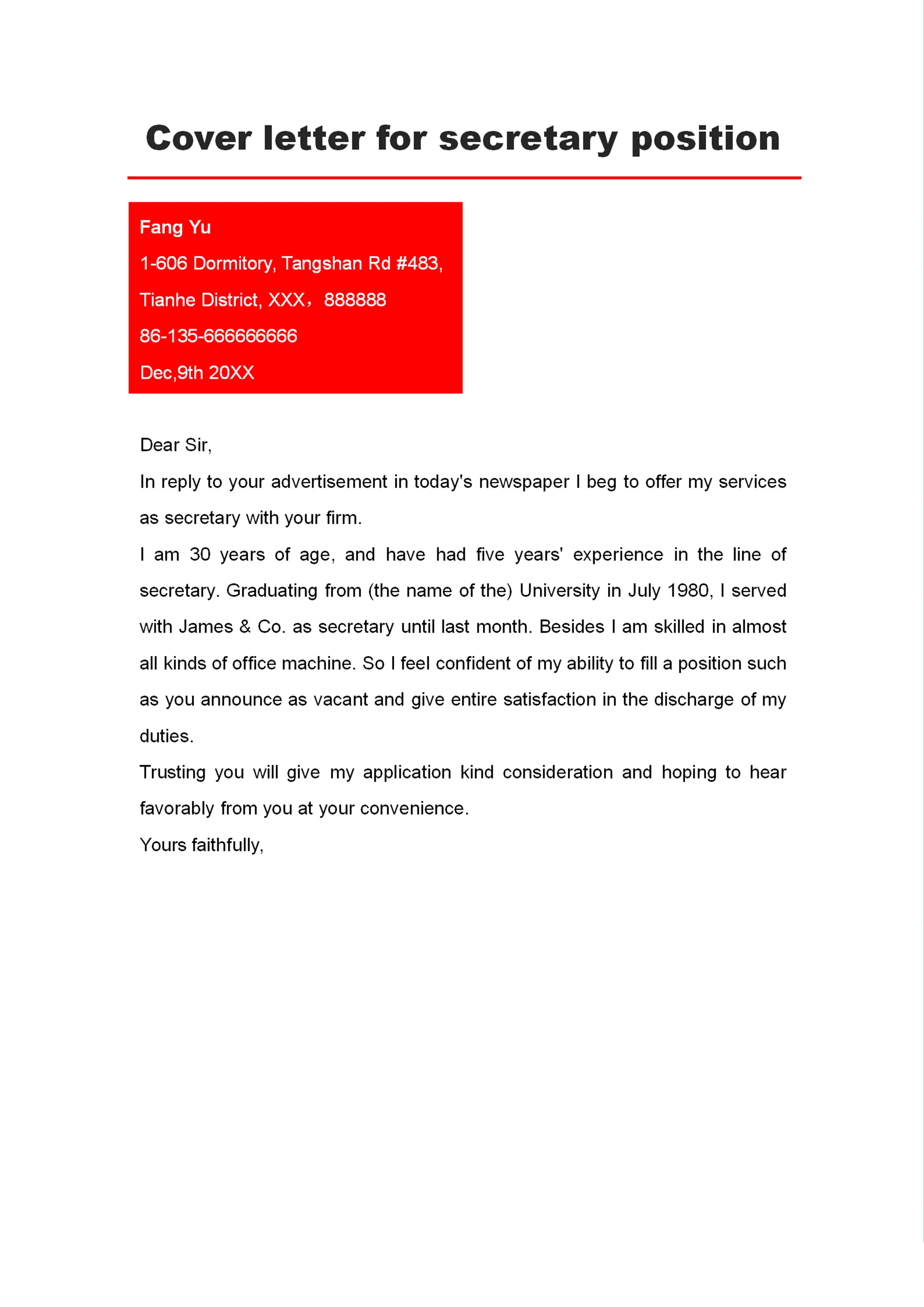 41916 tailoring cover letter