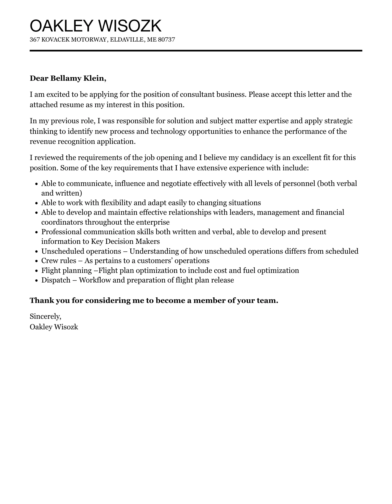 41917 cover letter business consultant formatting