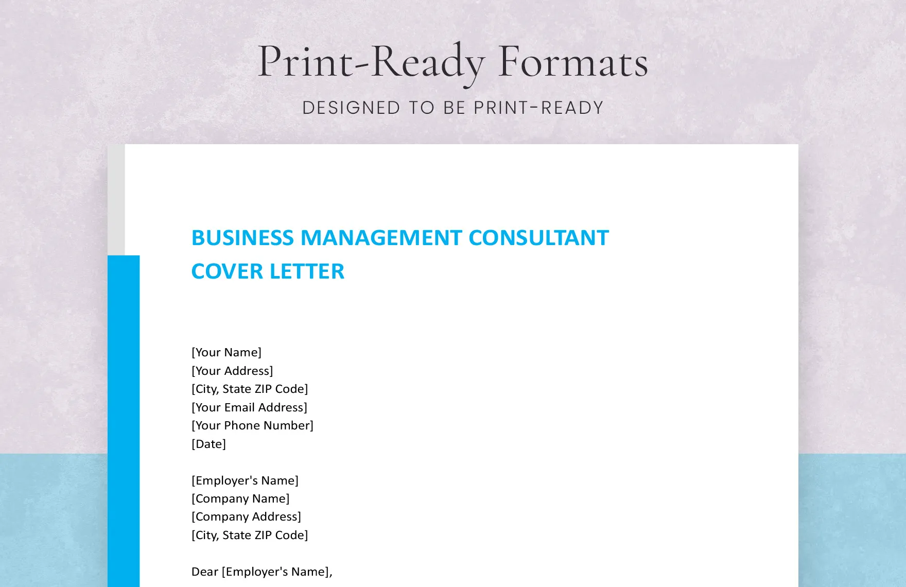 41917 cover letter business consultant role