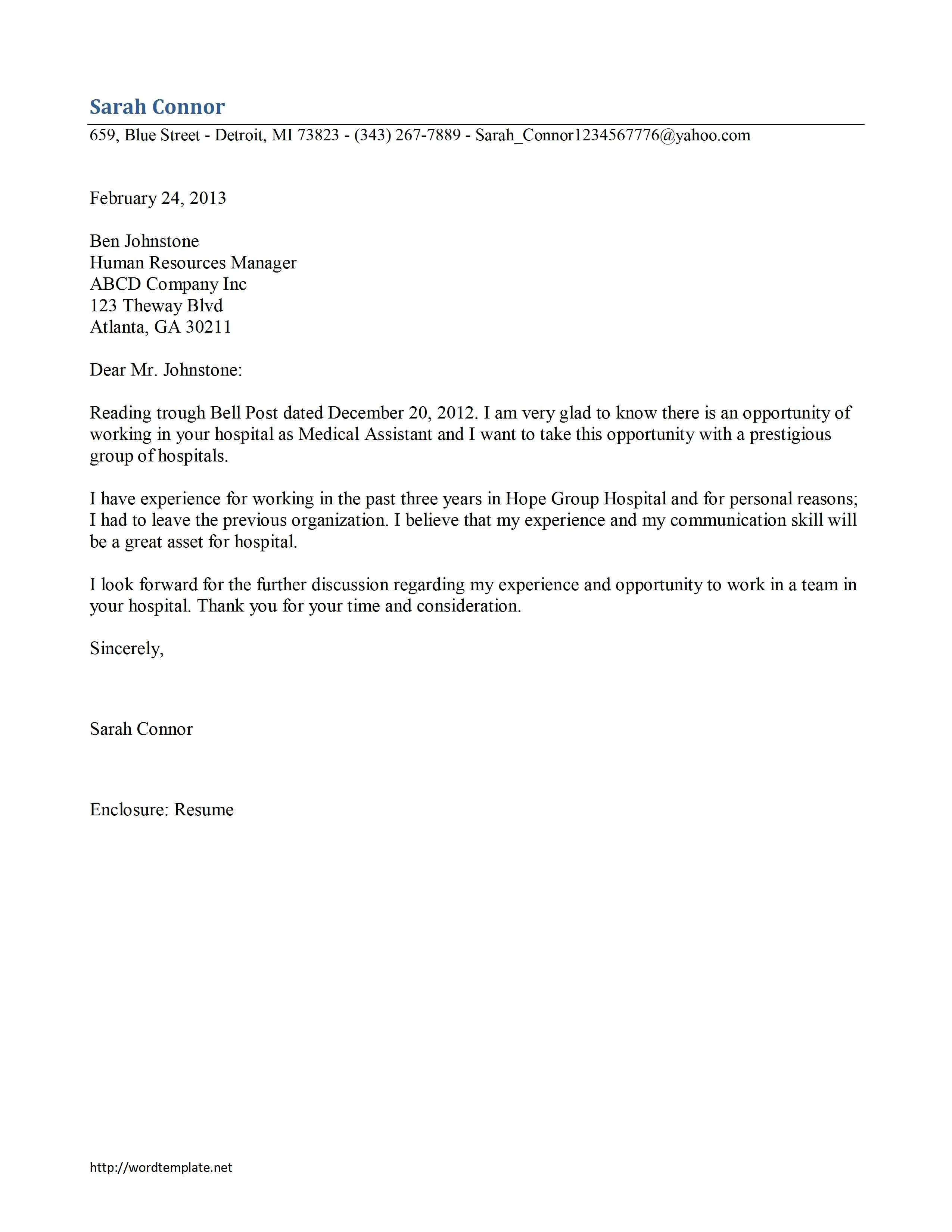 41920 tailoring letter