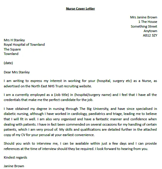41925 cover letter formatting