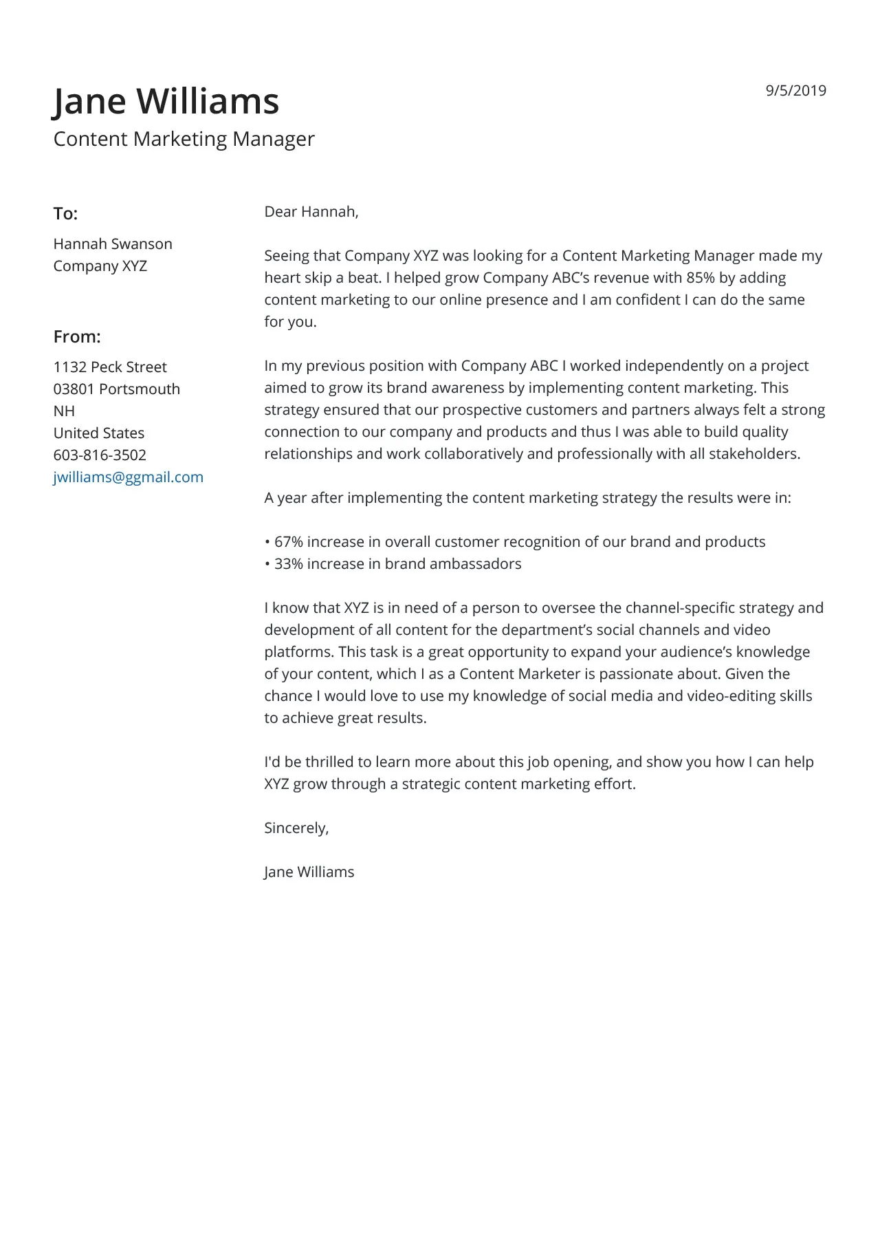 41929 cover letter elements