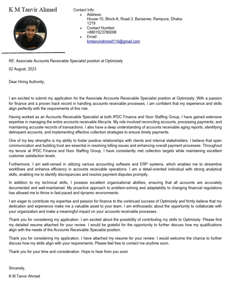 41929 cover letter purpose