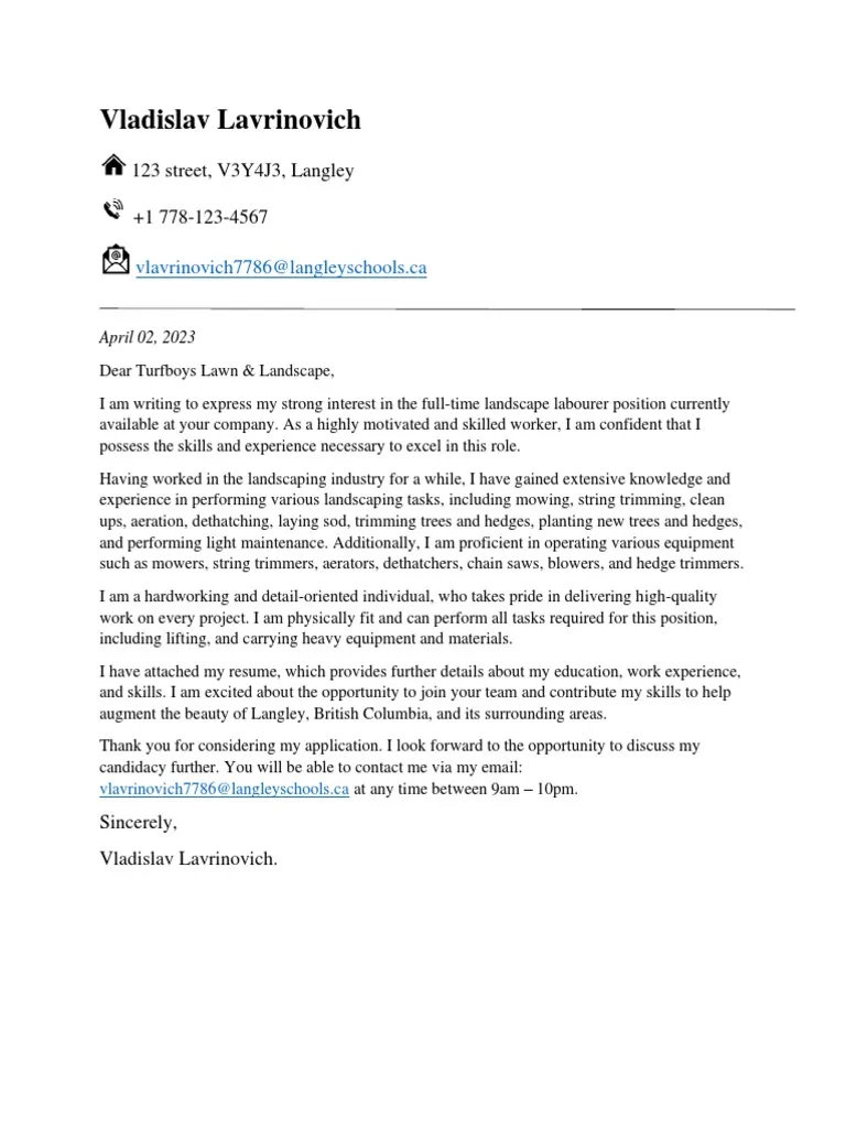 41932 cover letter guide