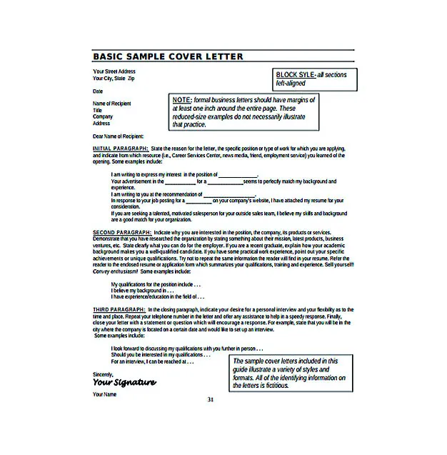 41932 cover letter tips
