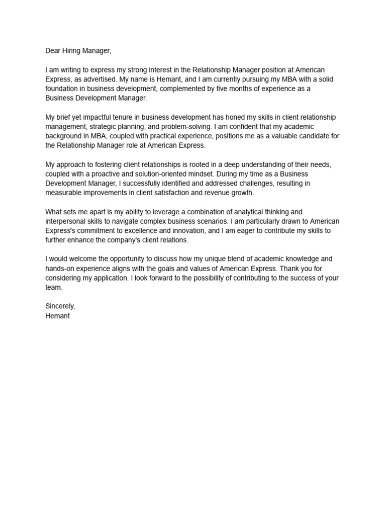 41938 amex cover letter essentials