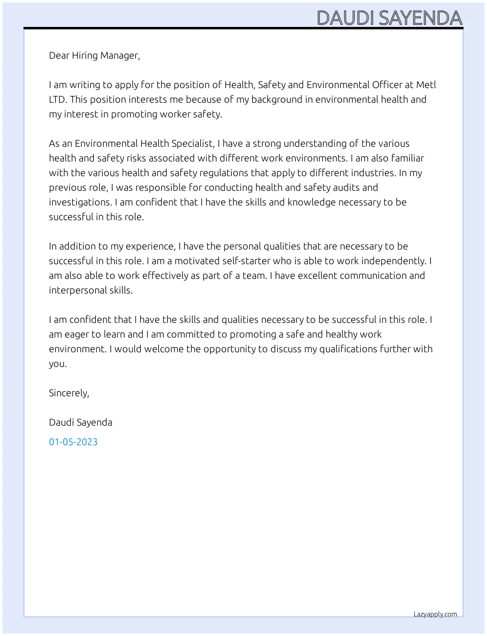 41951 closing cover letter