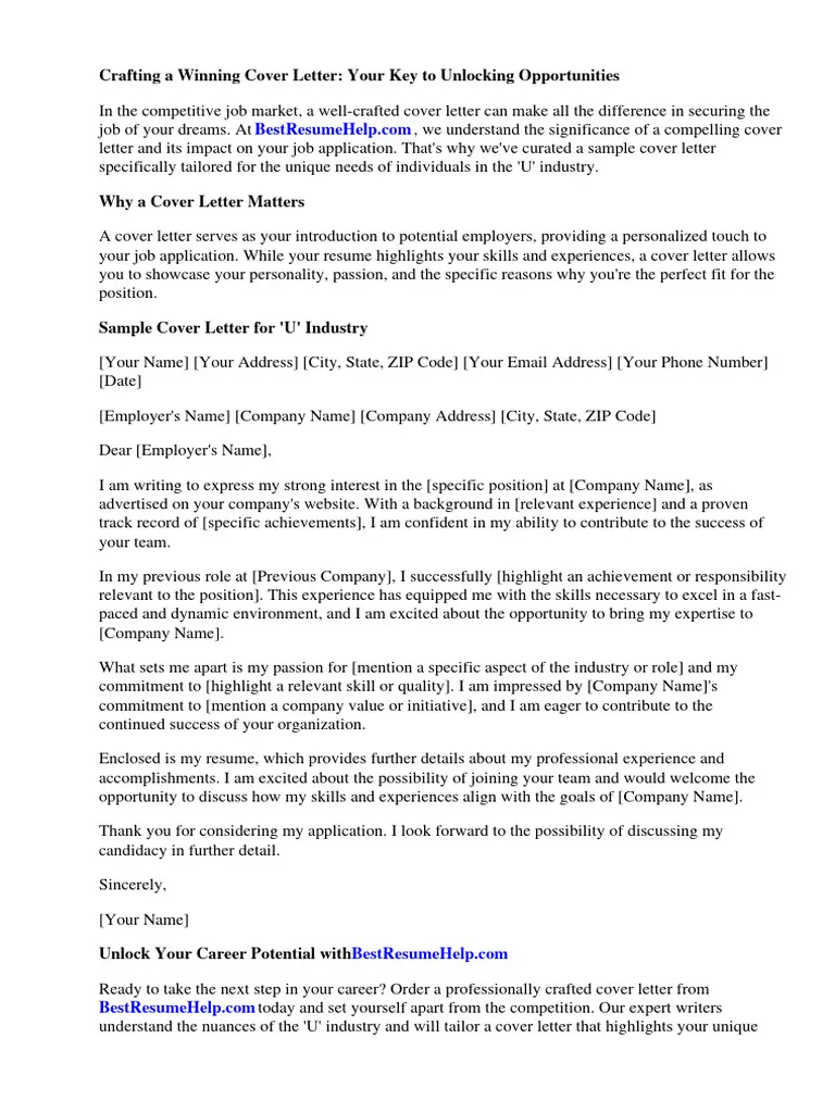 41954 disruptive cover letter success