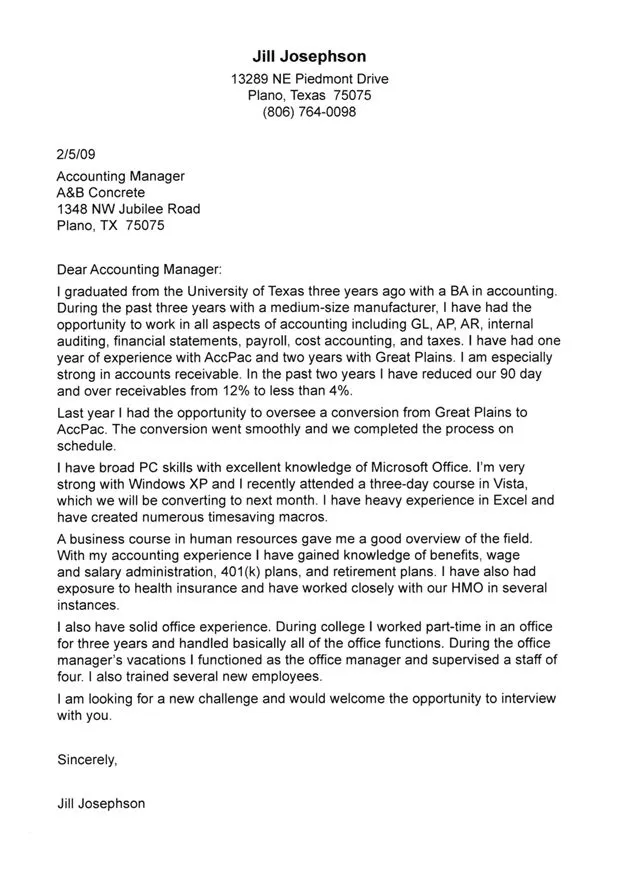 41968 cover letter formatting