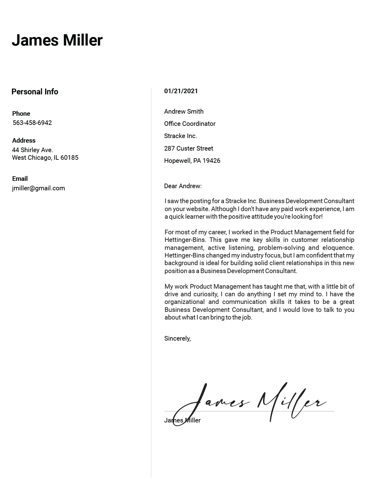 41972 cover letter