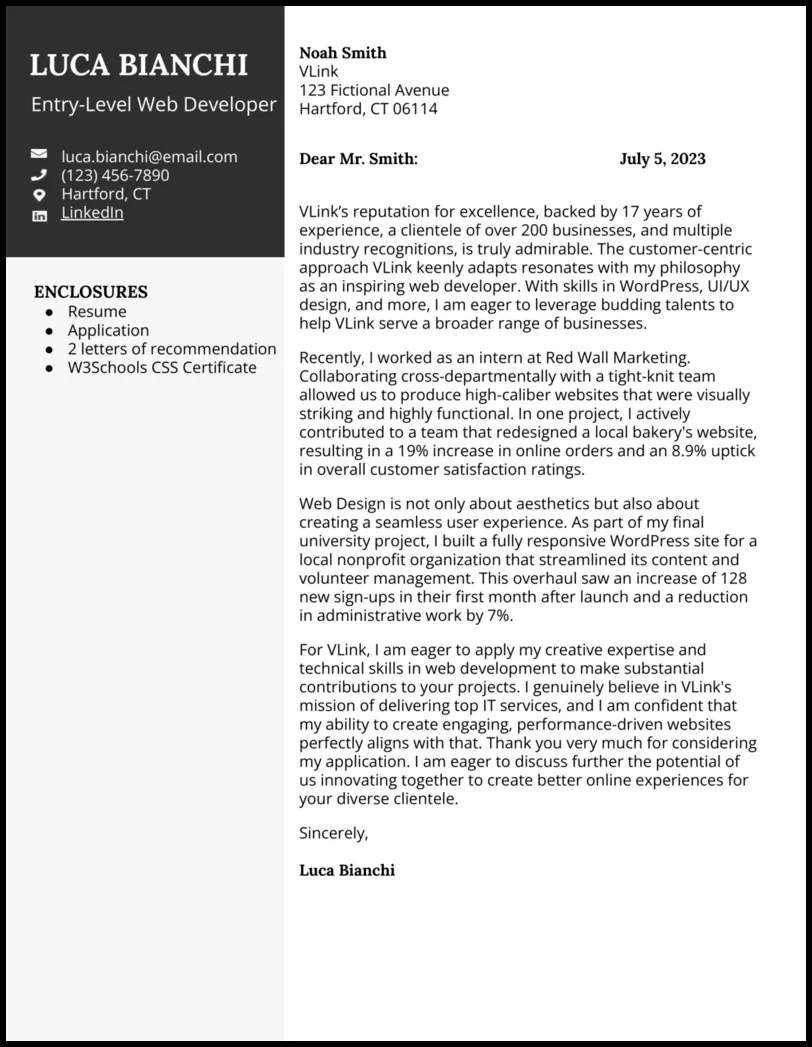 41973 entry level cover letter purpose